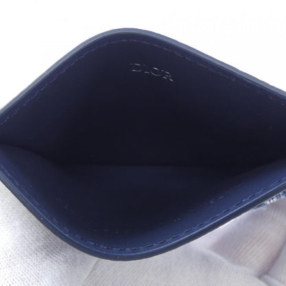 Dior Saddle Card Holder Blue Jacquard Case — view 4