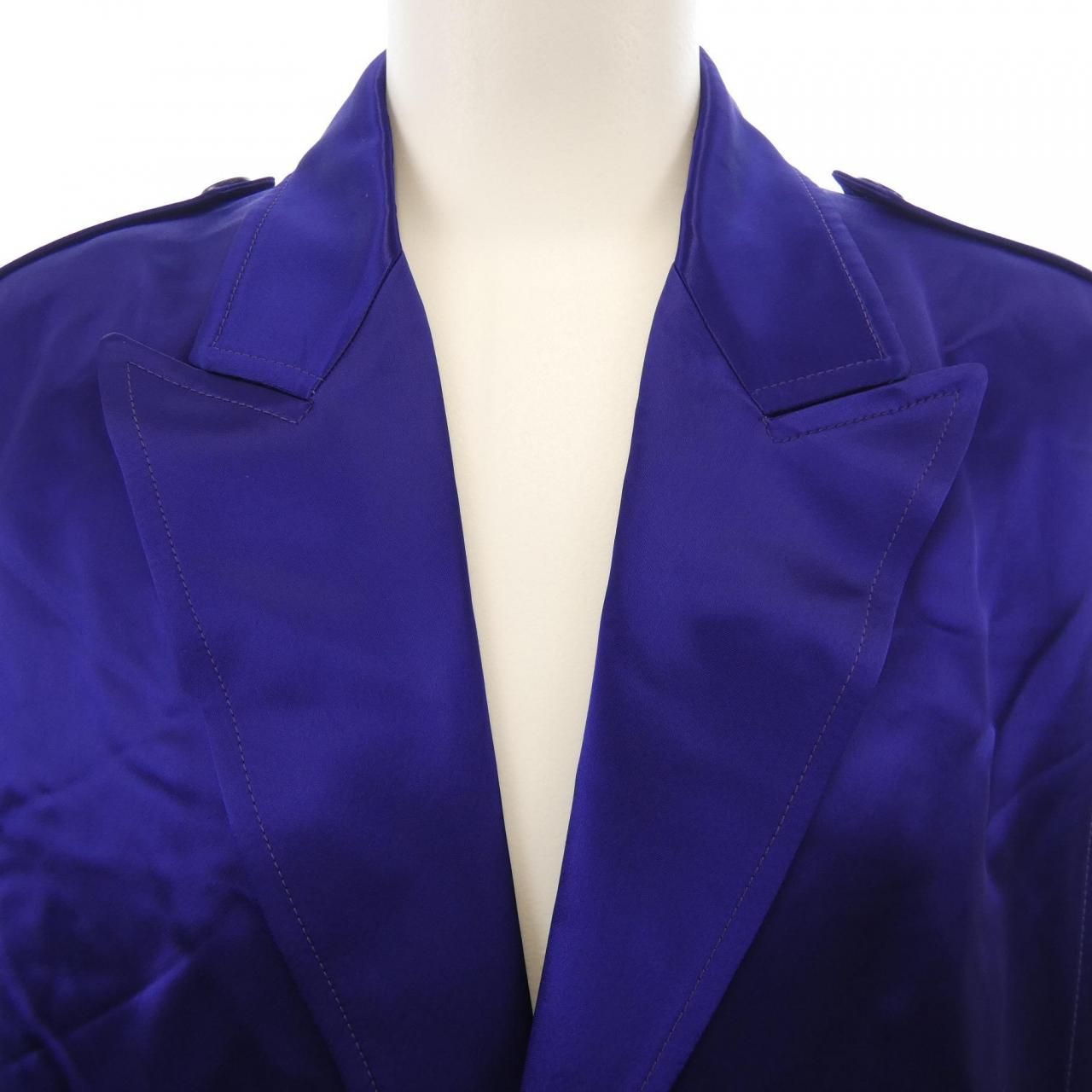 Saint Laurent Coat Purple — view 5