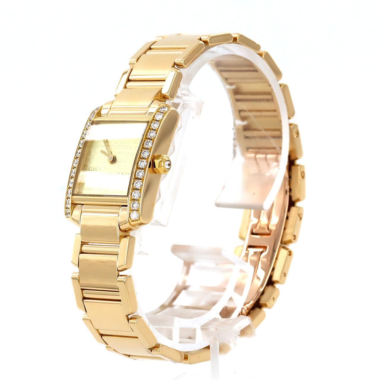 Cartier Tank Francaise SM YG D YG Quartz Watch — view 2