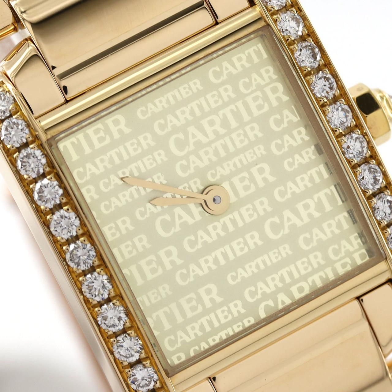 Cartier Tank Francaise SM YG D YG Quartz Watch — view 8