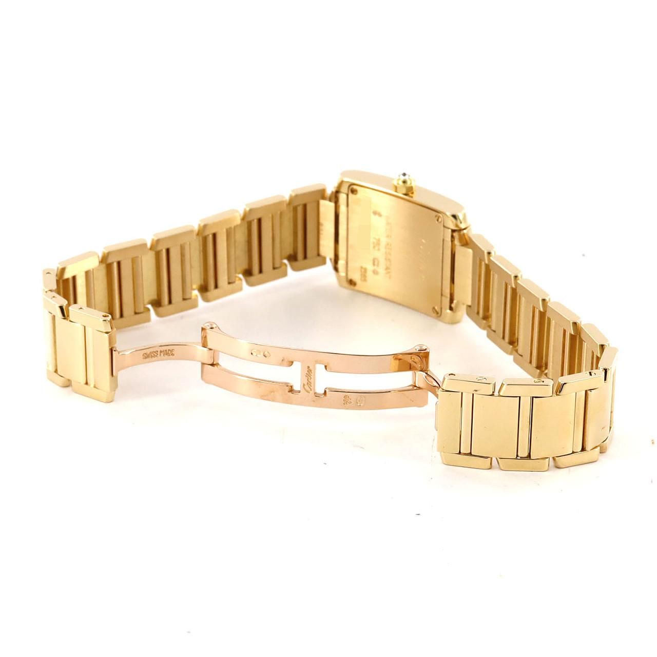 Cartier Tank Francaise SM YG D YG Quartz Watch — view 7