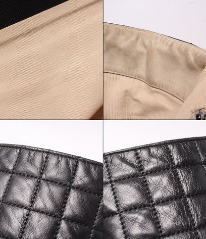Chanel Chain Tote Shoulder Bag Silver Chocolate Bar — view 9