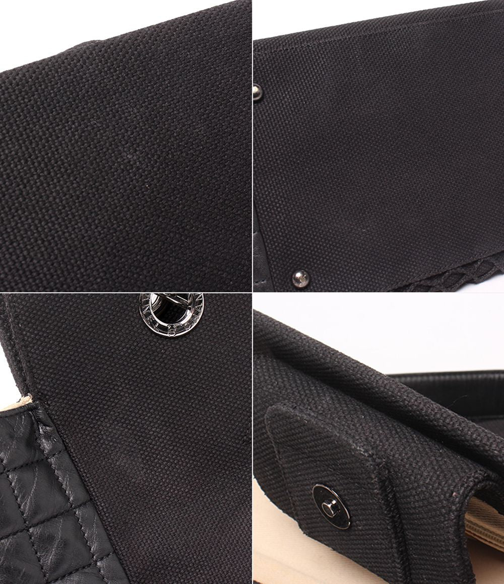 Chanel Chain Tote Shoulder Bag Silver Chocolate Bar — view 8