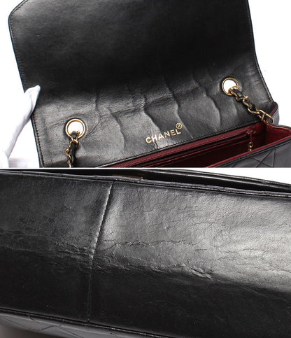 Chanel Chain Shoulder Bag Gold Single Flap Diana Quilted Lambskin — view 7