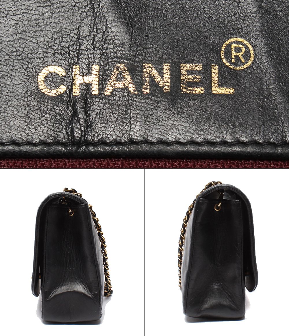 Chanel Chain Shoulder Bag Gold Single Flap Diana Quilted Lambskin — view 4