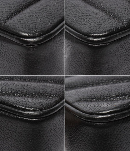 Chanel Chain Shoulder Bag Blanc Stitch Gold Single Flap Double — view 5