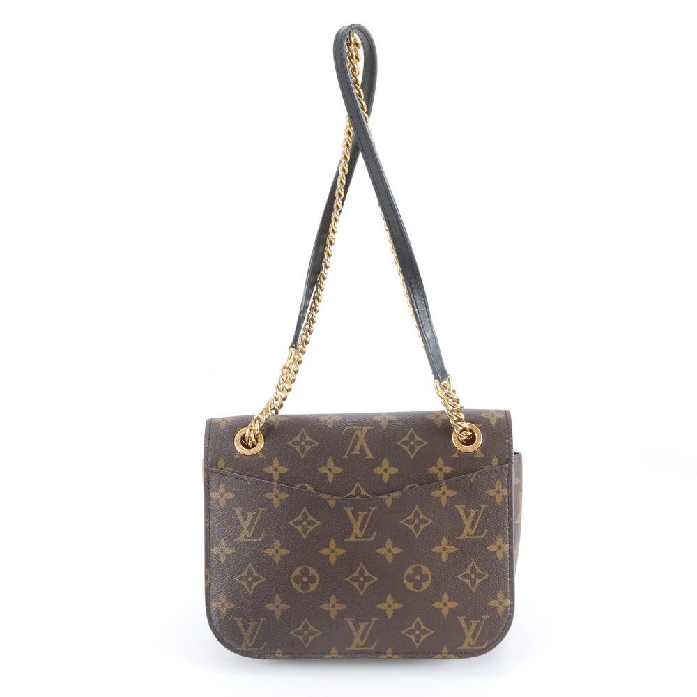 Louis Vuitton Monogram Passi with Leather 2-Way Shoulder Bag Crossbody Tote Ree — view 4