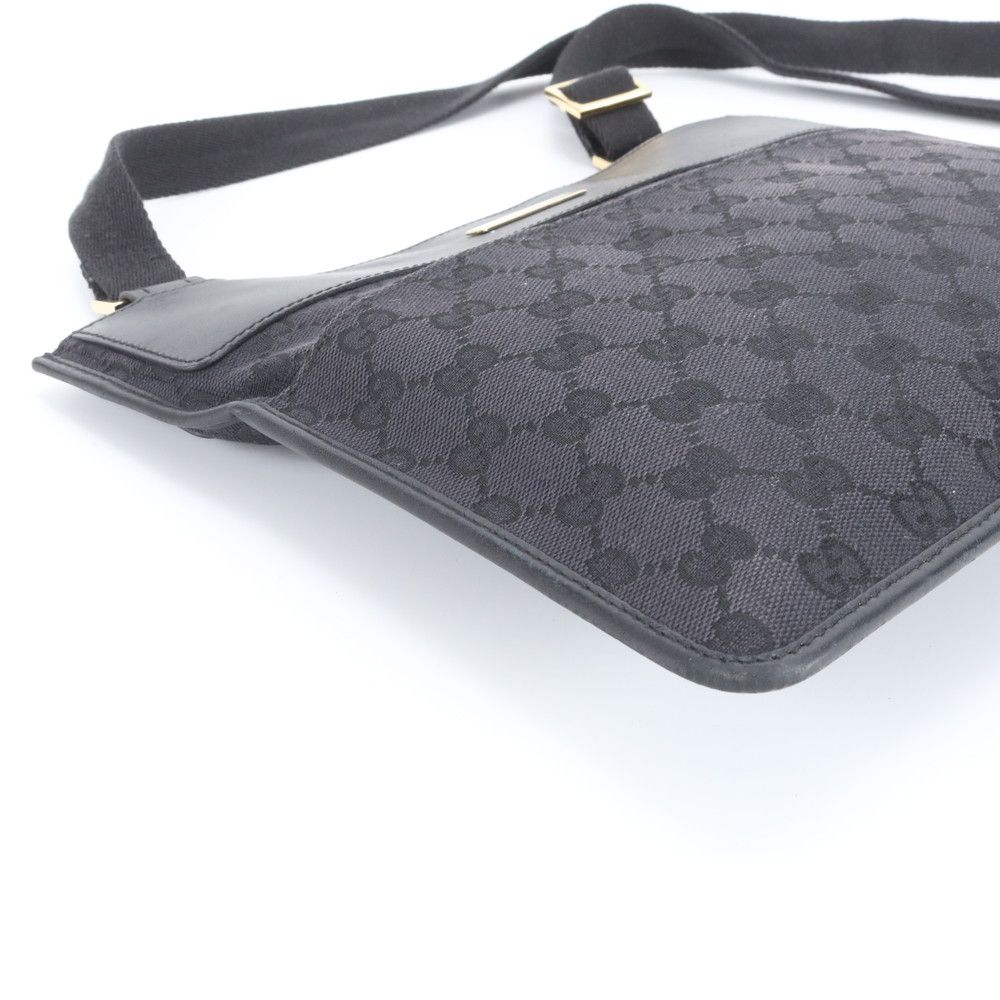 Gucci GG Canvas 019 Leather Shoulder Bag Crossbody Messenger Business Ree — view 5