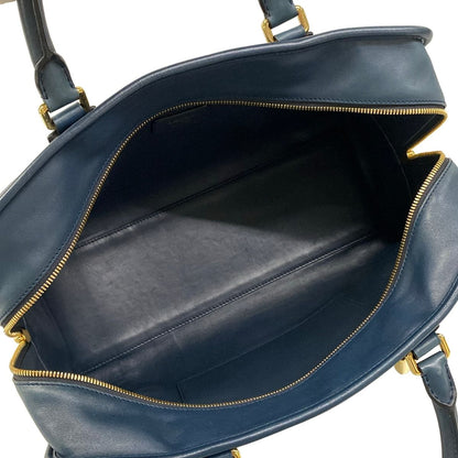 Loewe Handbag Amazona 36 Blue Leather — view 7