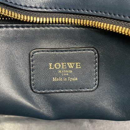 Loewe Handbag Amazona 36 Blue Leather — view 8