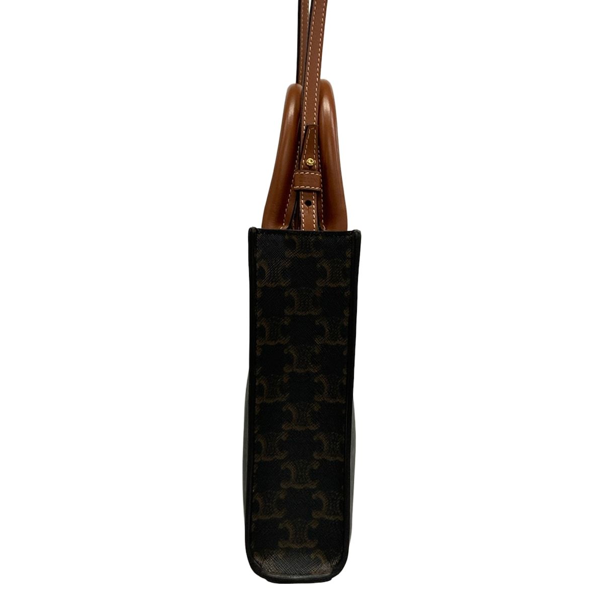 Celine Handbag Mini Vertical Cover Dark Brown Leather — view 2