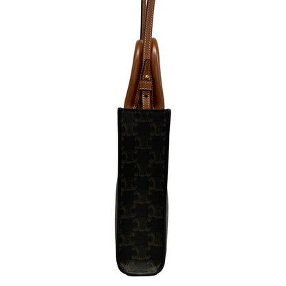Celine Handbag Mini Vertical Cover Dark Brown Leather — view 2