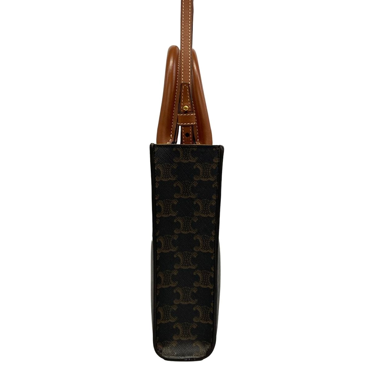 Celine Handbag Mini Vertical Cover Dark Brown Leather — view 4