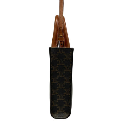 Celine Handbag Mini Vertical Cover Dark Brown Leather — view 4
