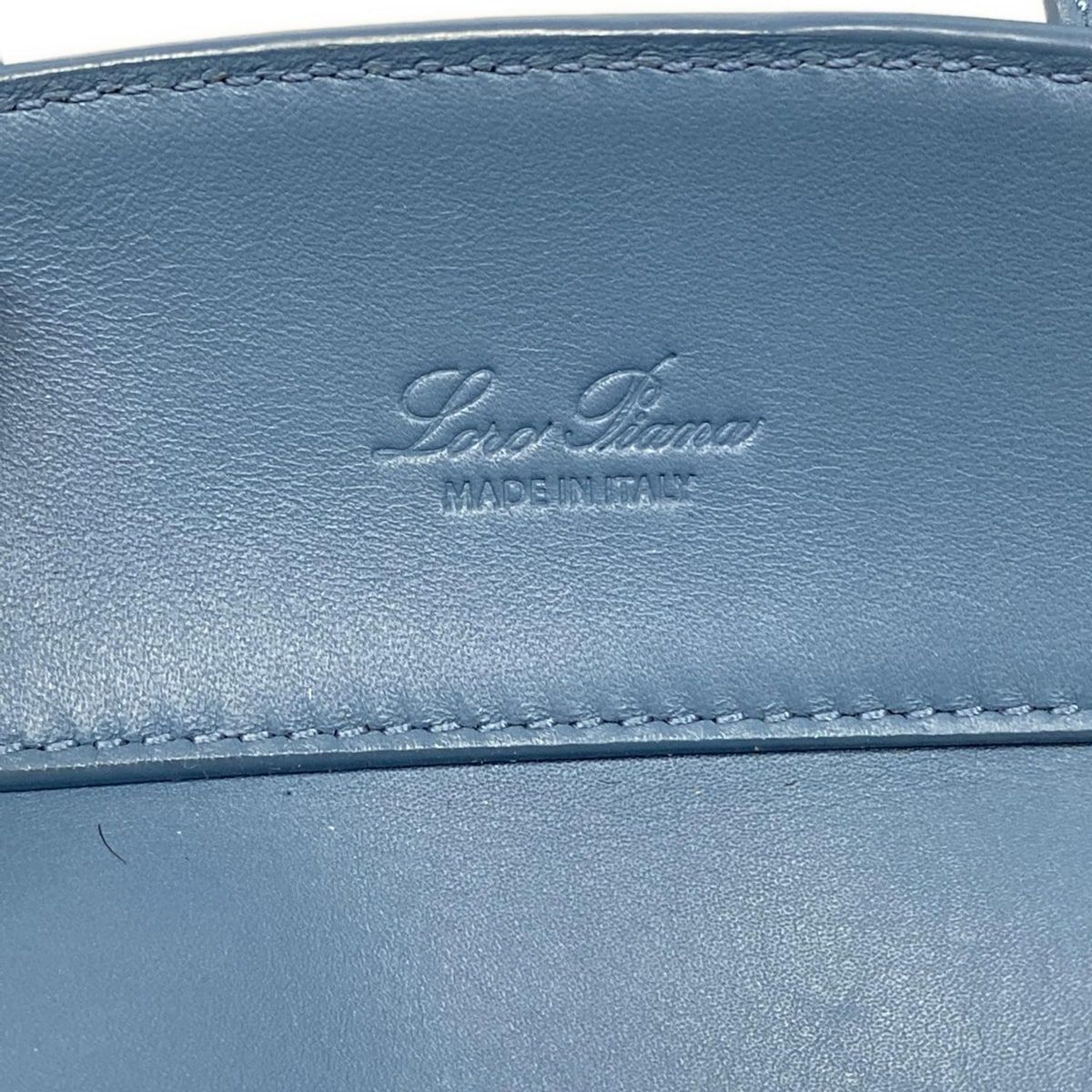 Loro Piana Handbag Sesia Micro Bag Blue — view 9