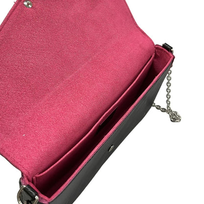Louis Vuitton Wallet Epi Pochette Felice Noir Hot Pink Leather — view 4