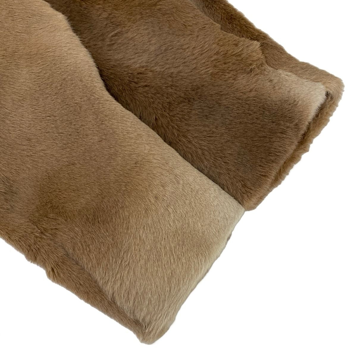 Max Mara Coat I 42 Beige Short Length Alpaca Leather — view 7