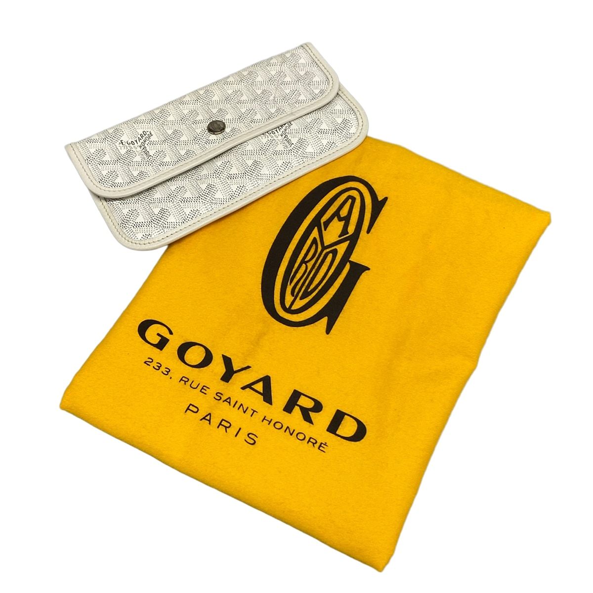 Goyard Tote Saint Louis PM White Leather — view 8