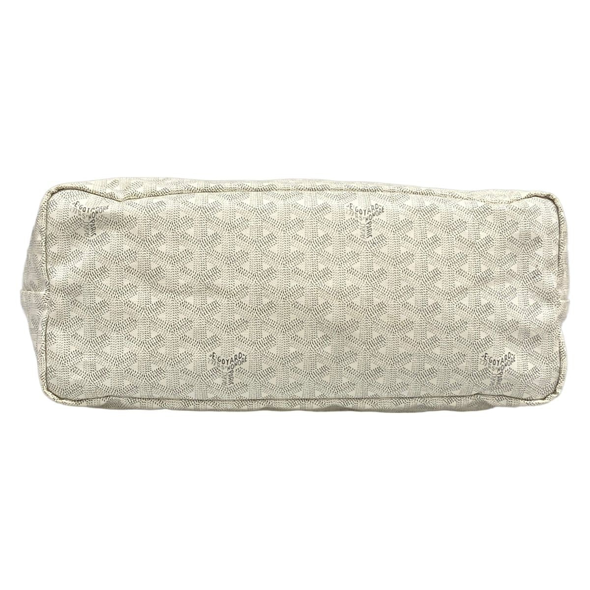 Goyard Tote Saint Louis PM White Leather — view 5