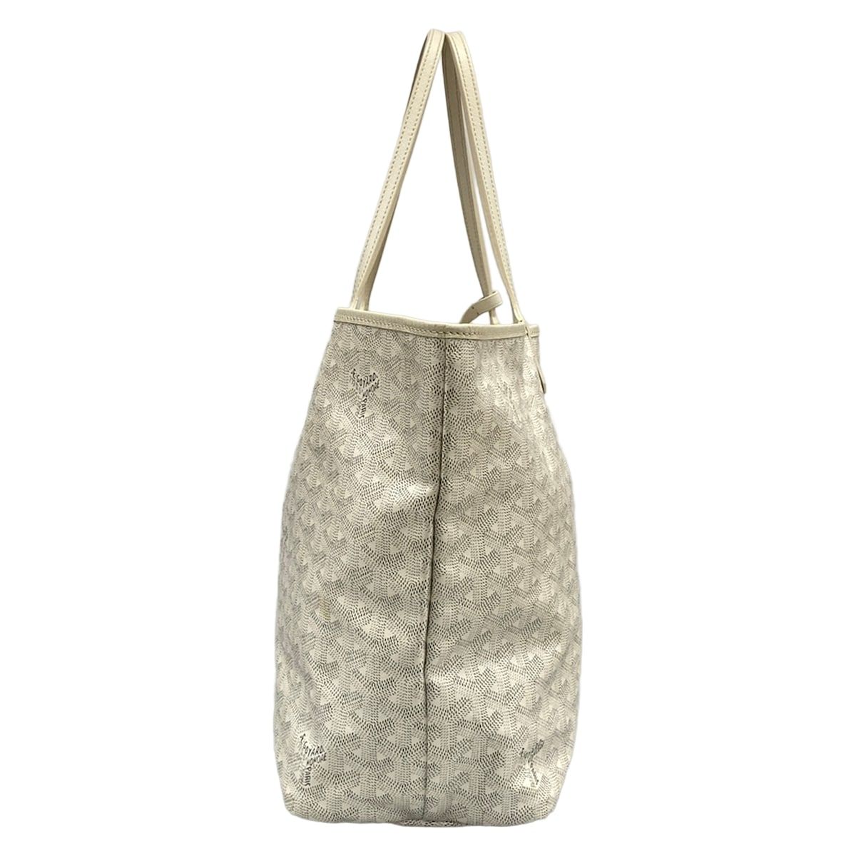 Goyard Tote Saint Louis PM White Leather — view 4