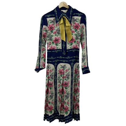 Gucci Dress 38 S Ivory Pink Multi