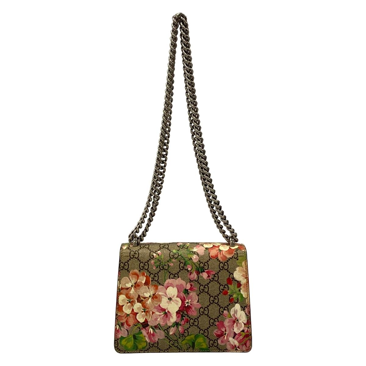 Gucci Shoulder Bag Dionysus GG Blue Mus Beige Ebony Multi Chain — view 3