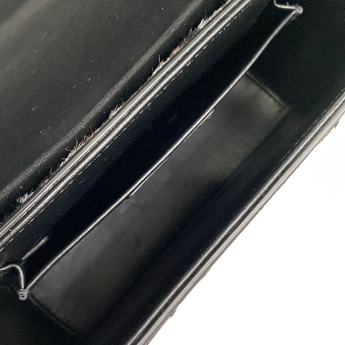 Dior Shoulder Bag 30 Montaigne Box Gray Dark Brown Black Leather — view 7