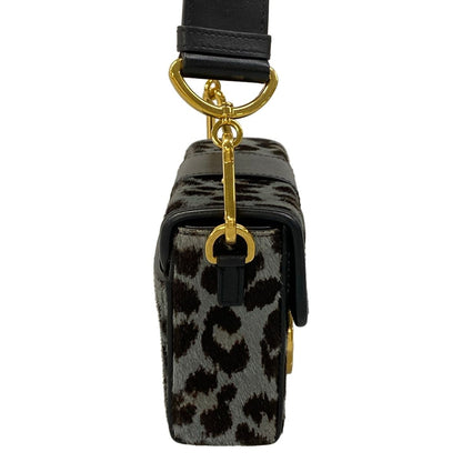 Dior Shoulder Bag 30 Montaigne Box Gray Dark Brown Black Leather — view 2