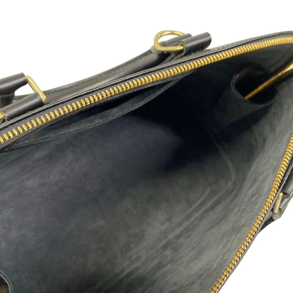 Louis Vuitton Handbag Epi Alma Noir Gold Leather — view 7