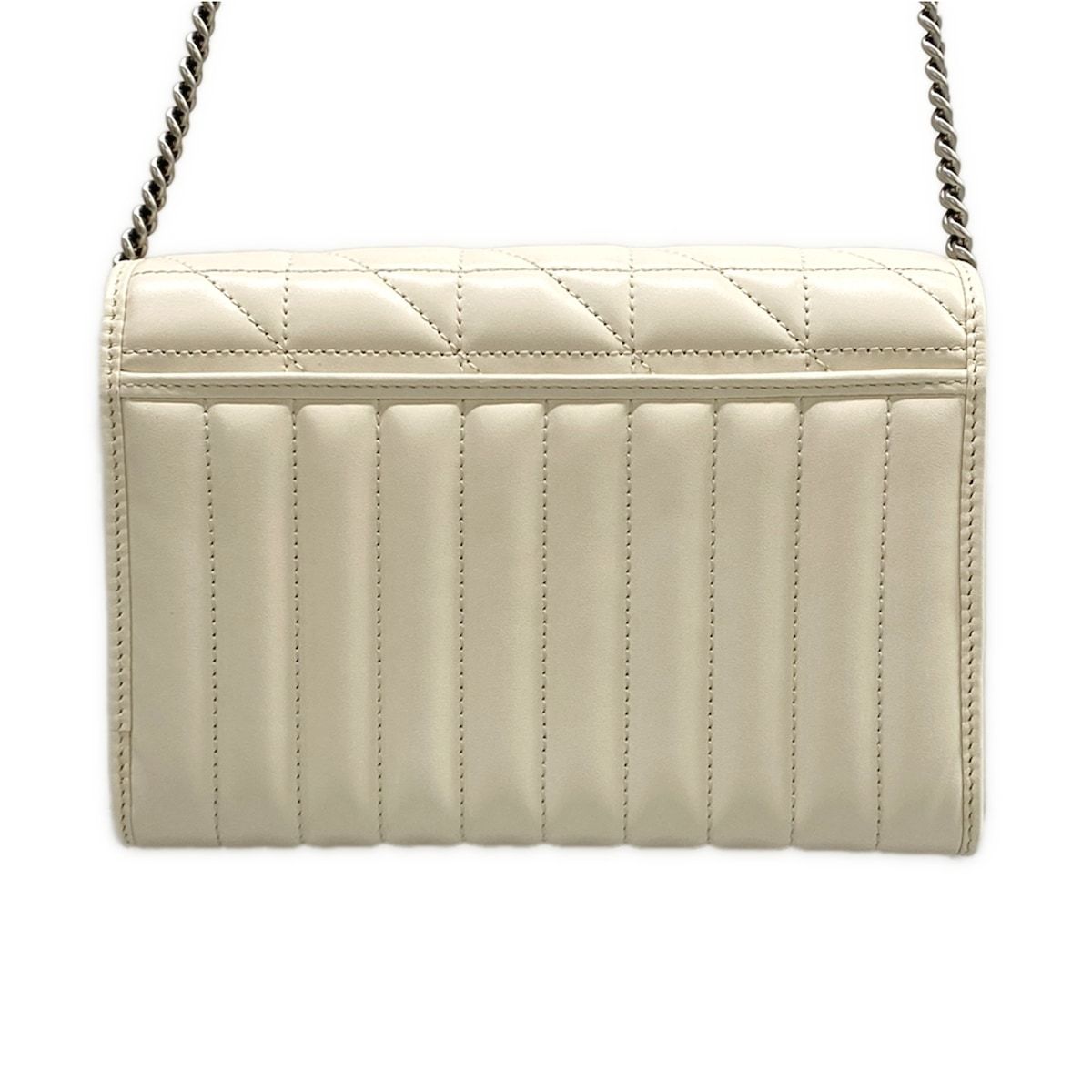 Gucci Wallet GG Marmont Ivory Chain Shoulder Strap Detachable Leather — view 2