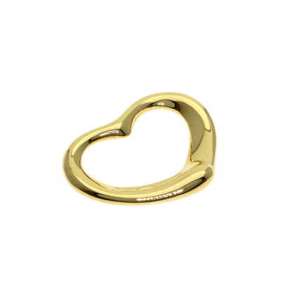 Tiffany & Co Open Heart Pendant Top 18k Yellow Gold