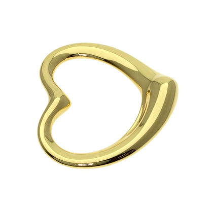 Tiffany & Co Open Heart Pendant Top 18k Yellow Gold — view 3