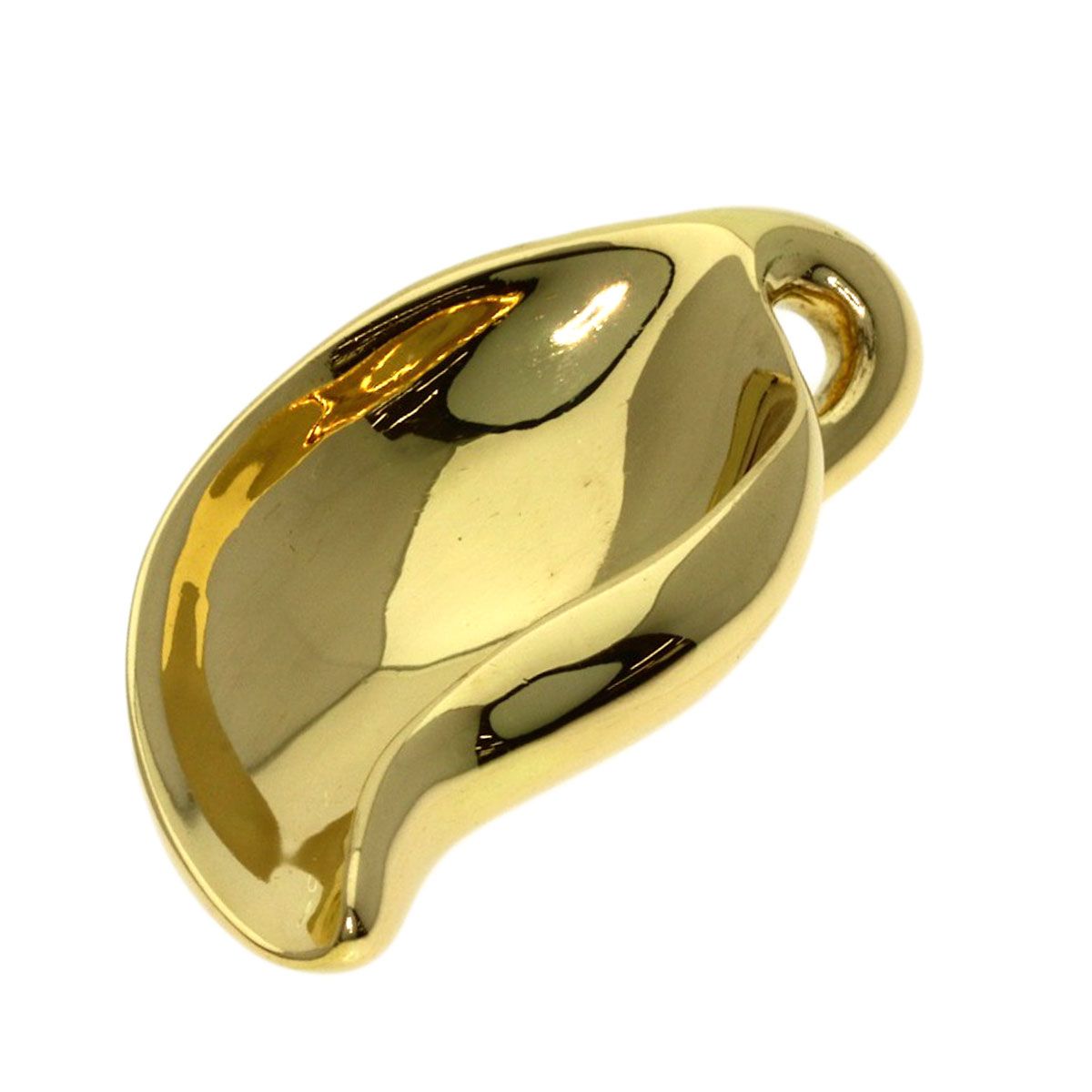 Tiffany & Co Leaf Elsa Peretti Pendant Top 18k Yellow Gold