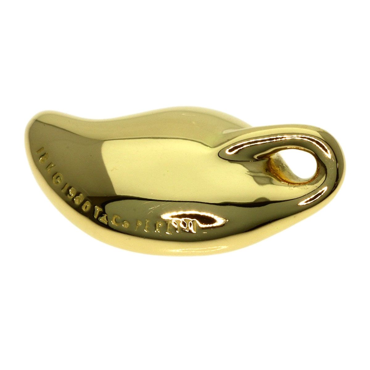 Tiffany & Co Leaf Elsa Peretti Pendant Top 18k Yellow Gold — view 4