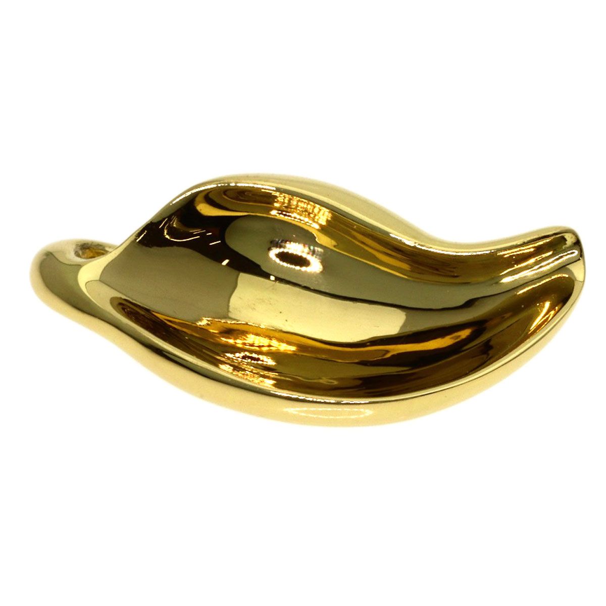 Tiffany & Co Leaf Elsa Peretti Pendant Top 18k Yellow Gold — view 3