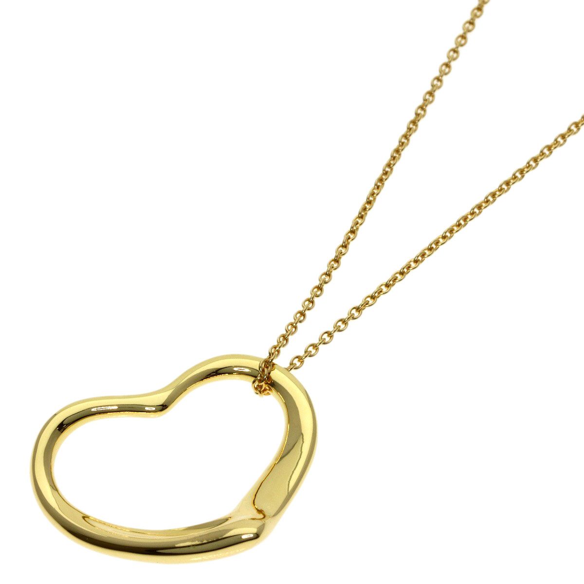 Tiffany & Co Open Heart Necklace 18k Yellow Gold