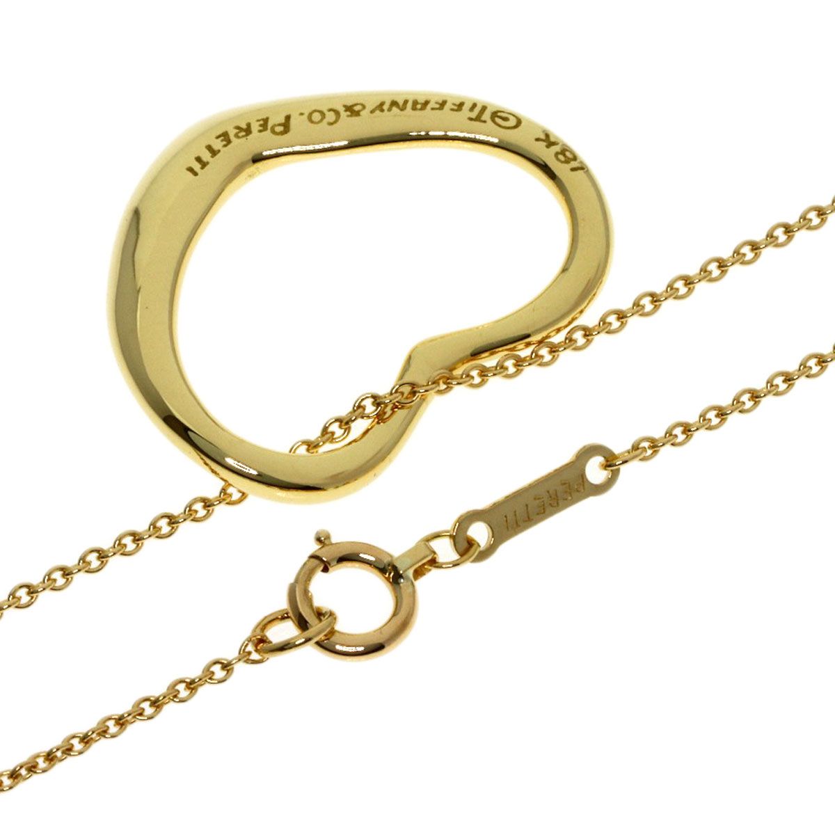 Tiffany & Co Open Heart Necklace 18k Yellow Gold — view 2