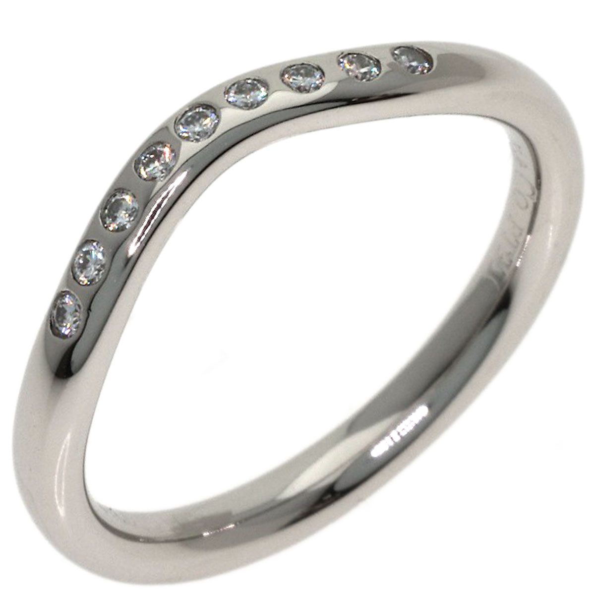 Tiffany & Co T Cube Band Pave Diamond Ring