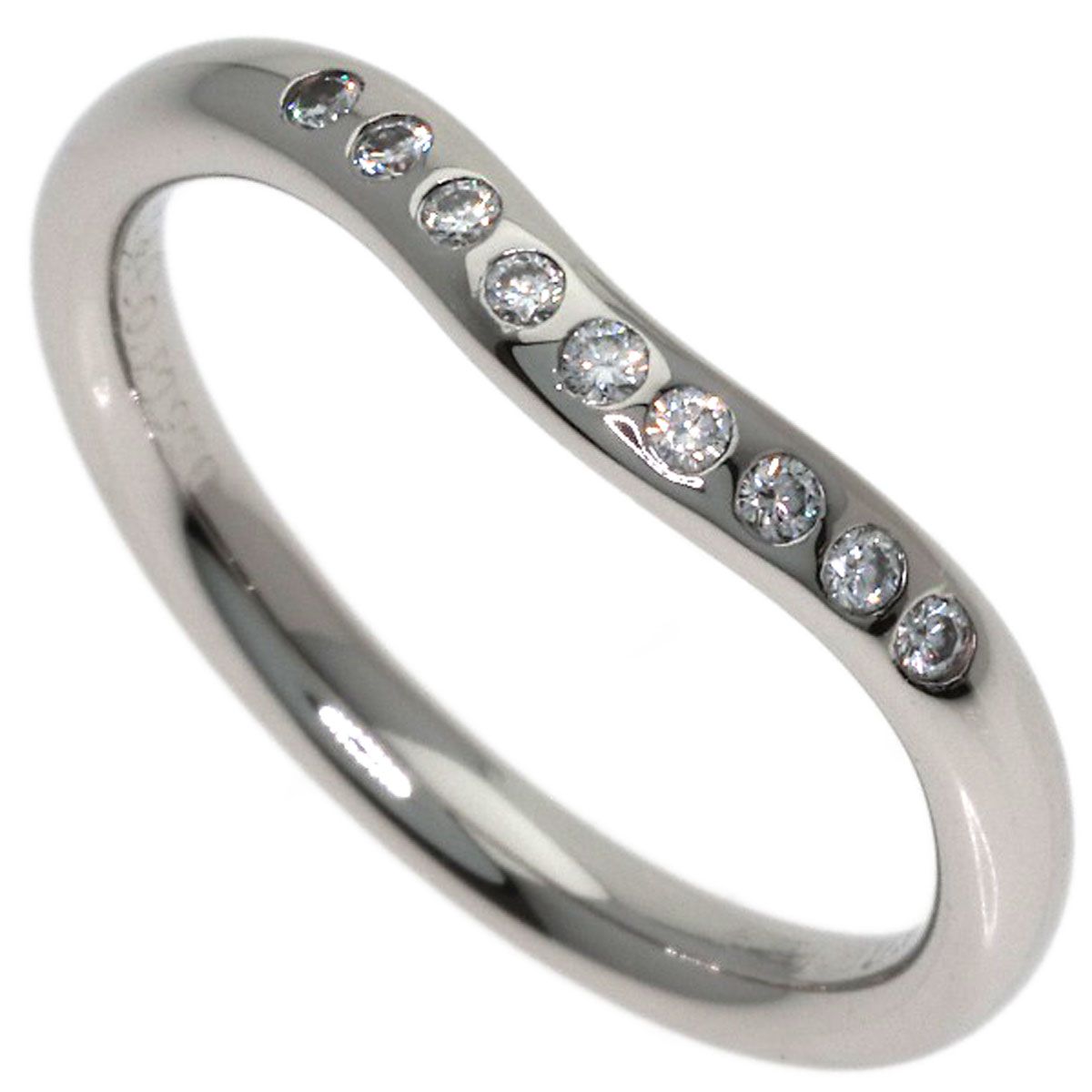 Tiffany & Co T Cube Band Pave Diamond Ring