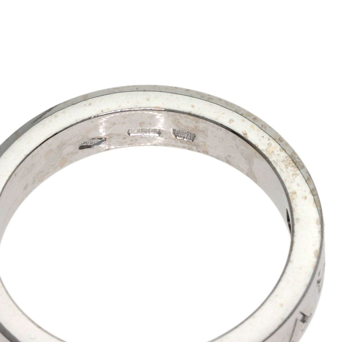 Bvlgari Double Logo Diamond Ring 18k White Gold — view 6