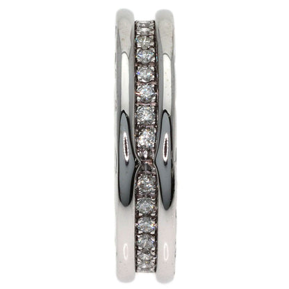 Bvlgari Band Diamond 51 Ring 18k White Gold — view 3