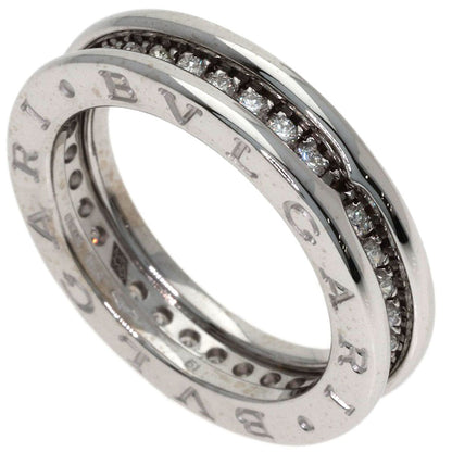 Bvlgari Band Diamond 51 Ring 18k White Gold