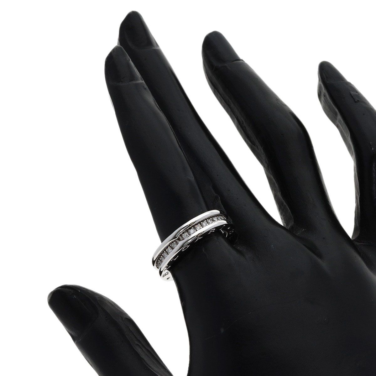 Bvlgari Band Diamond 51 Ring 18k White Gold — view 6