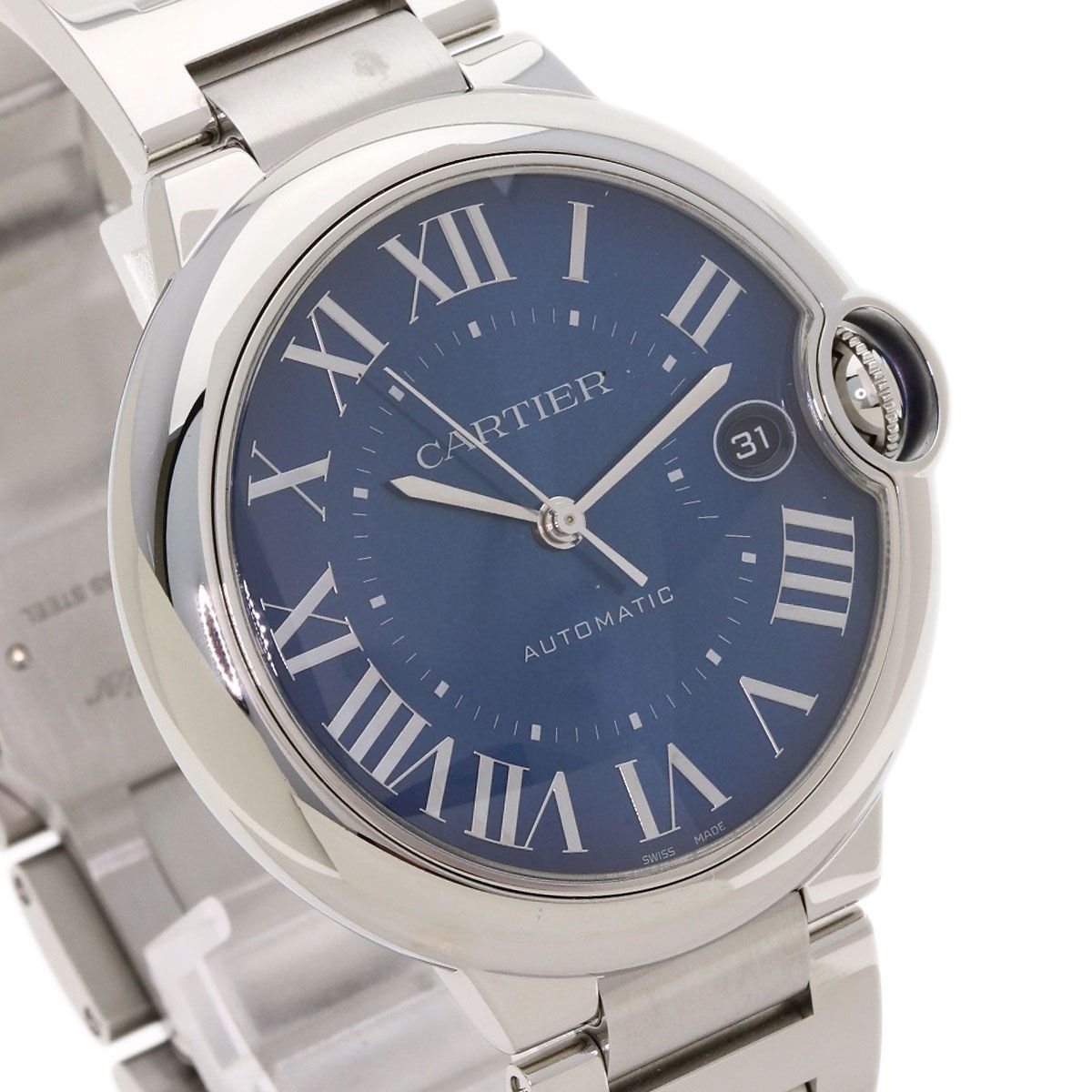 Cartier Baron Blue de 40 mm Watch SS — view 4
