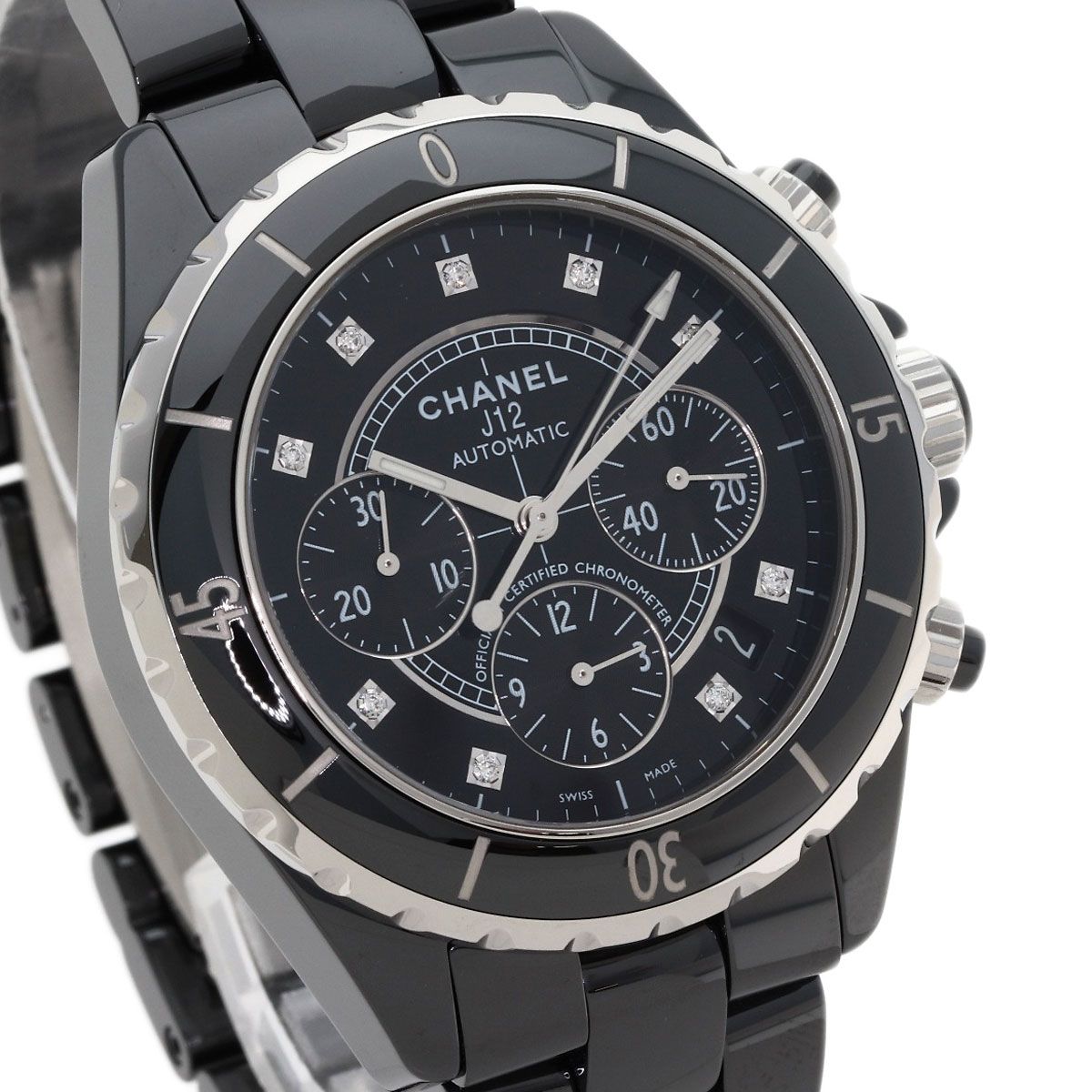 Chanel Chronograph 41 mm Diamond Watch Ceramic — view 4