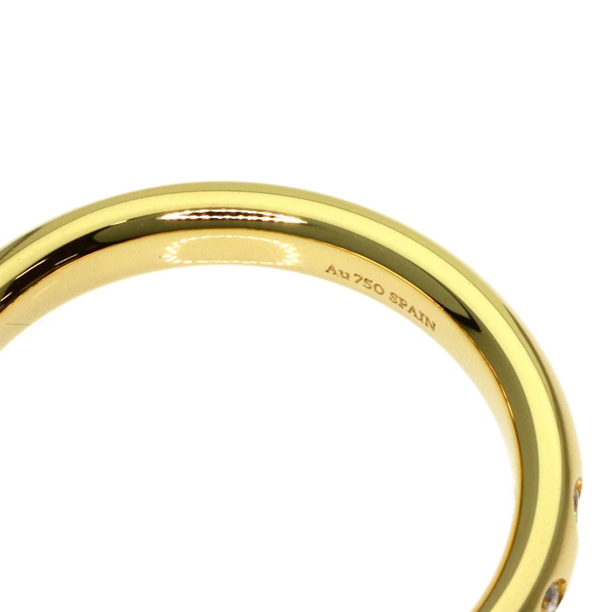 Tiffany & Co Stacking Band Diamond Ring 18k Yellow Gold — view 6