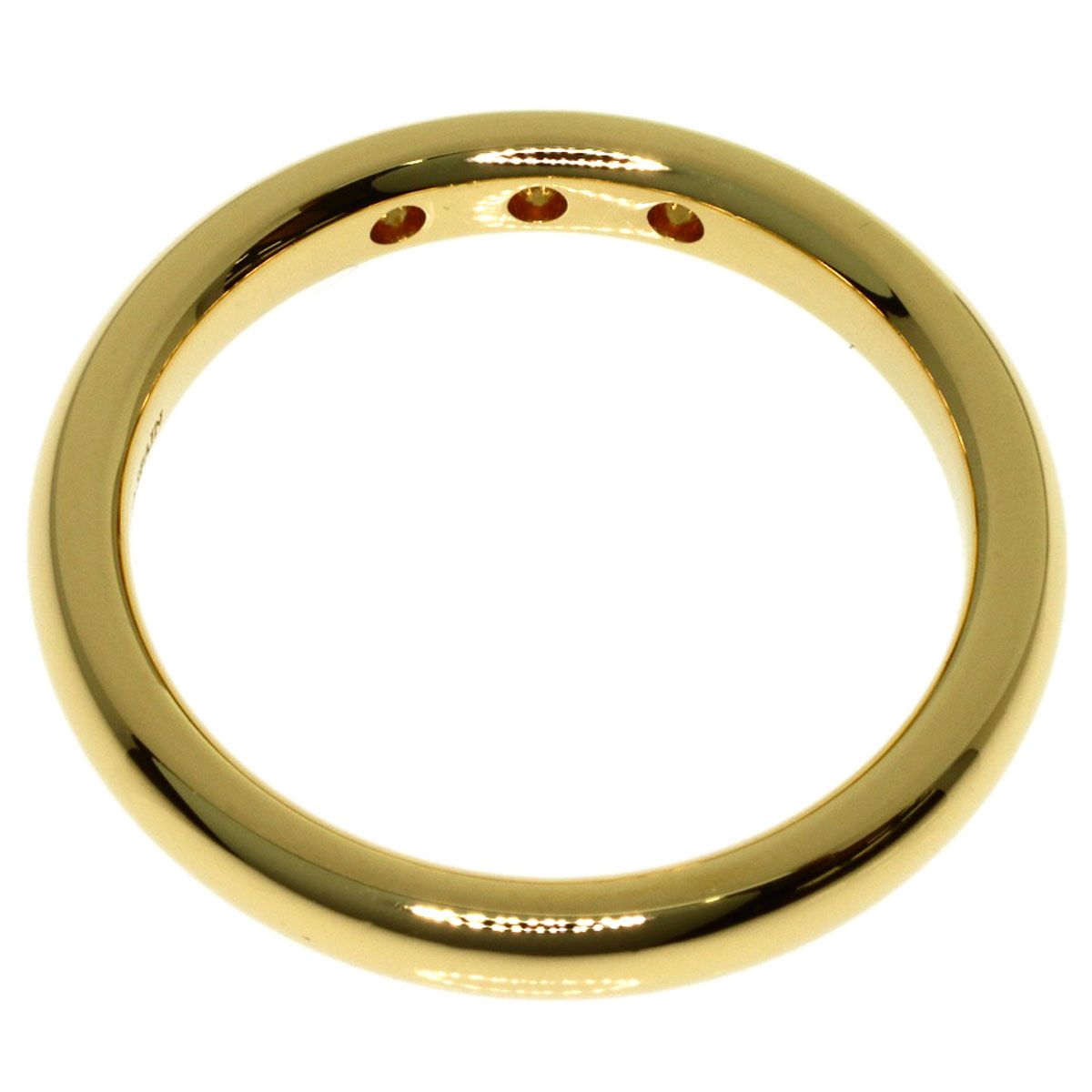 Tiffany & Co Stacking Band Diamond Ring 18k Yellow Gold — view 4