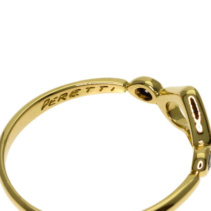 Tiffany & Co Open Heart Diamond Ring 18k Yellow Gold