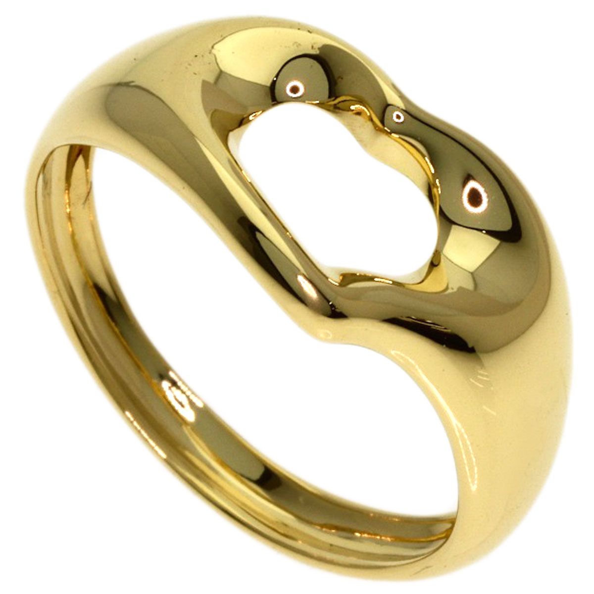 Tiffany & Co Open Heart Ring 18k Yellow Gold