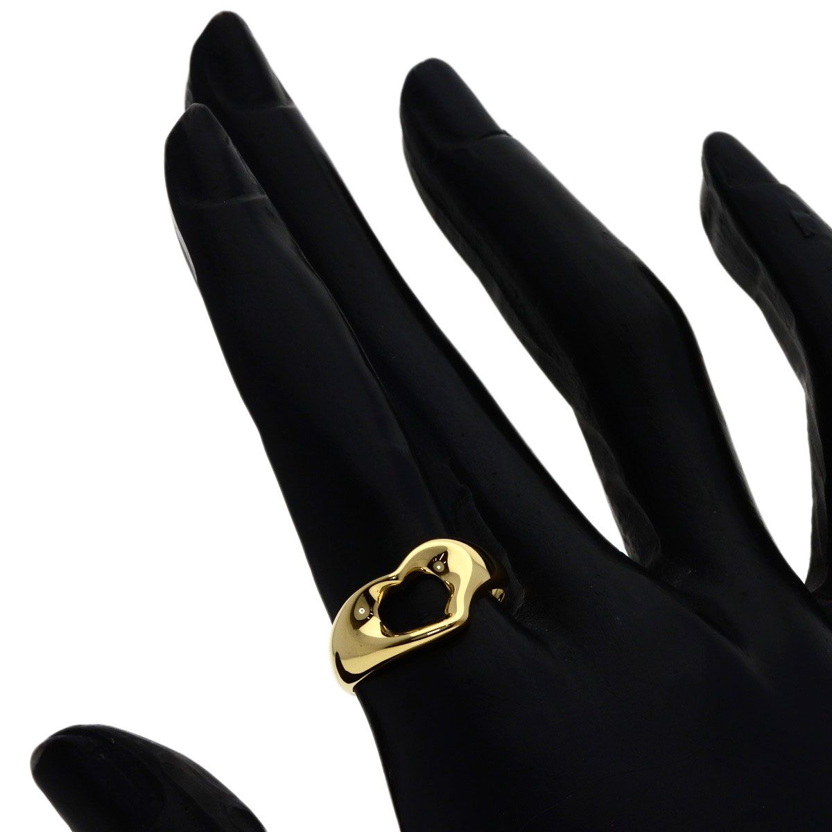 Tiffany & Co Open Heart Ring 18k Yellow Gold — view 7
